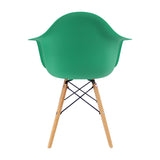 Kit x 4 Sillas Comedor DKR Eames Verde Menta 62 cm Polipropileno - Sillas y Butacos | Bylmo