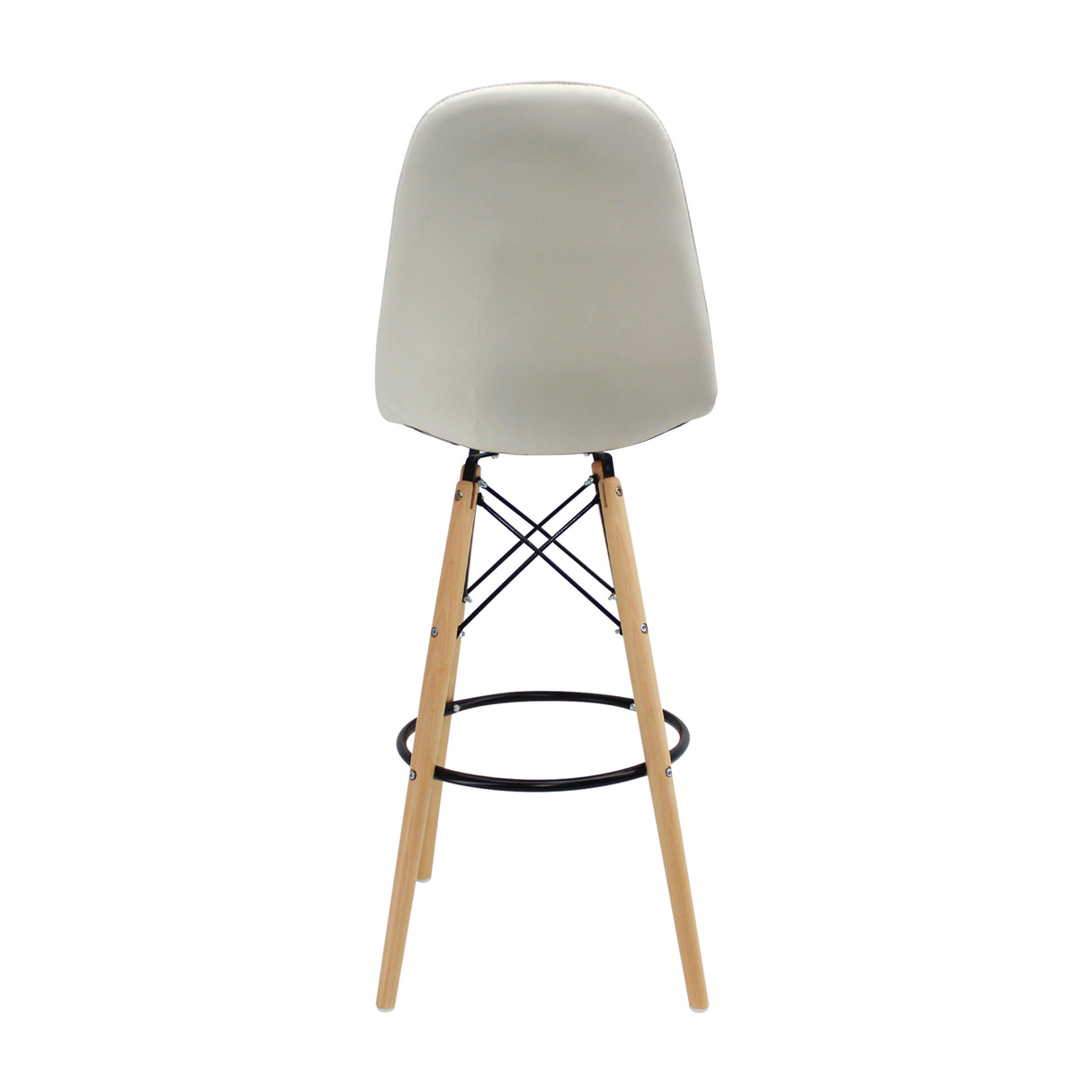 Silla Bar DKR Botones Blanco Polipropileno 56x106cm - Sillas y Butacos | Bylmo