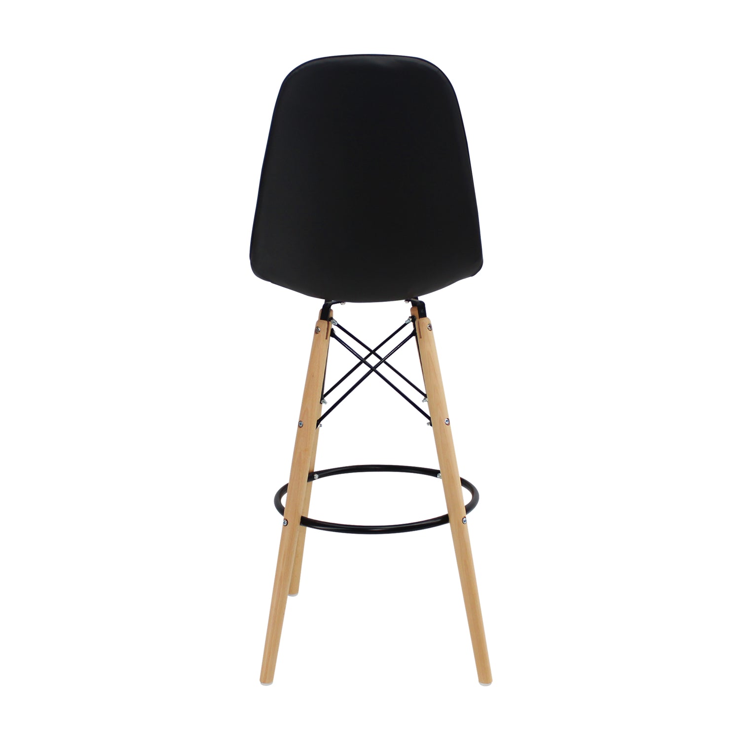 Silla Bar DKR Botones Tipo Barra Negra 56x106cm Moderno - Sillas y Butacos | Bylmo