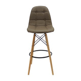 Silla Bar DKR Botones Beige 56x106cm Moderna - Sillas y Butacos | Bylmo