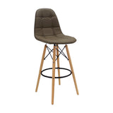 Silla Bar DKR Botones Beige 56x106cm Moderna - Sillas y Butacos | Bylmo