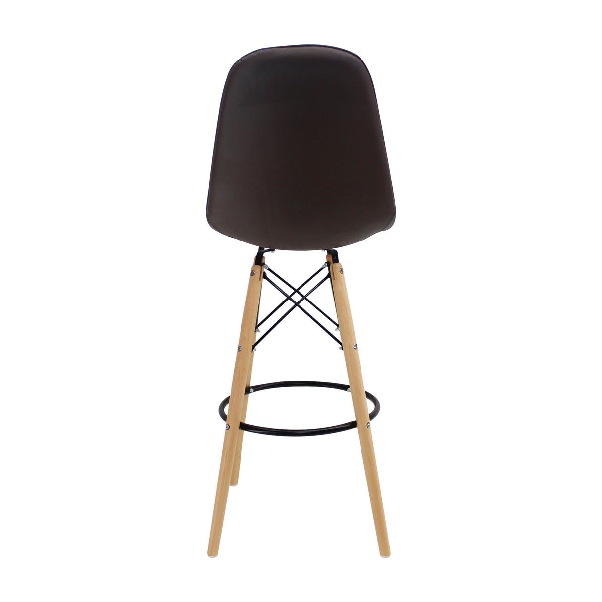 Silla Bar DKR Botones Tipo Barra Café Moderna 56 cm - Sillas y Butacos | Bylmo