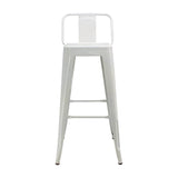 Silla Bar Titan Blanco Moderna Metal 41.5x78 cm Resistente - Sillas y Butacos | Bylmo