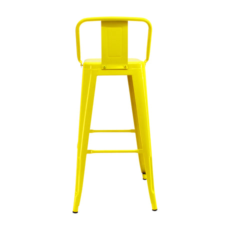 Silla Bar Titan Amarillo Metal 41.5x78cm Diseño Moderno - Sillas y Butacos | Bylmo