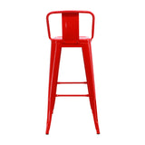 Silla Bar Titan Roja 41.5x78cm Estructura Metal - Sillas y Butacos | Bylmo