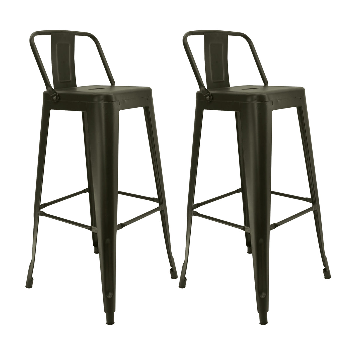 Set x 2 Sillas de Bar Titan Bronce Moderno Metálico 41.5x78cm - Sillas y Butacos | Bylmo