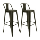 Set x 2 Sillas de Bar Titan Bronce Moderno Metálico 41.5x78cm - Sillas y Butacos | Bylmo