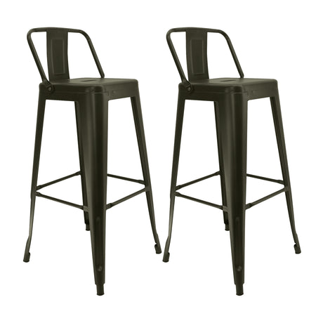 Set x 2 Sillas de Bar Titan Bronce Moderno Metálico 41.5x78cm - Sillas y Butacos | Bylmo