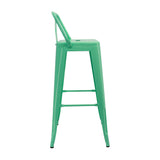 Set x 2 Sillas de Bar Titan Verde Menta Diseño Moderno 41.5 cm - Sillas y Butacos | Bylmo