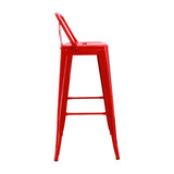 Set x 2 Sillas de Bar Titan 41.5x78cm Rojo - Sillas y Butacos | Bylmo