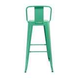 Set x 3 Sillas de Bar Titan Verde Menta Moderno Metálico 41.5 cm - Sillas y Butacos | Bylmo