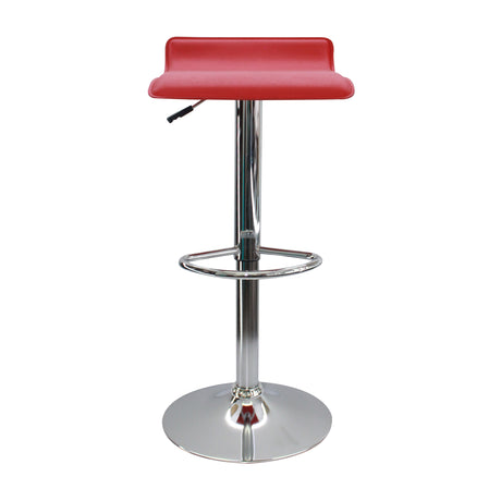 Set x 2 Sillas de Bar Wave Rojo Elegante Altura Ajustable 38x79cm - Sillas y Butacos | Bylmo