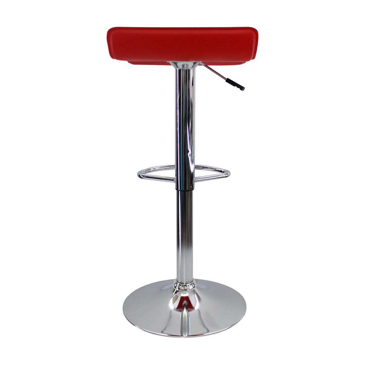 Set x 2 Sillas de Bar Wave Rojo Elegante Altura Ajustable 38x79cm - Sillas y Butacos | Bylmo