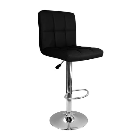 Silla Bar Confort Giratoria Altura Ajustable Negro Diseño Moderno. - Sillas y Butacos | Bylmo