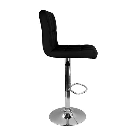 Silla Bar Confort Giratoria Altura Ajustable Negro Diseño Moderno. - Sillas y Butacos | Bylmo