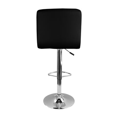 Silla Bar Confort Giratoria Altura Ajustable Negro Diseño Moderno. - Sillas y Butacos | Bylmo