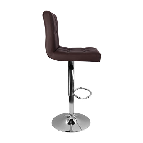 Silla Bar Confort Giratoria Altura Ajustable Cuero Ecológico Café - Sillas y Butacos | Bylmo