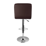 Silla Bar Confort Giratoria Altura Ajustable Cuero Ecológico Café - Sillas y Butacos | Bylmo
