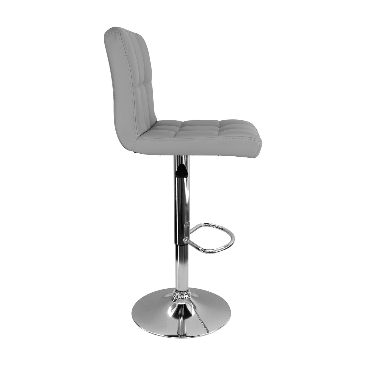 Silla Bar Confort Giratoria Altura Ajustable Gris Diseño Moderno - Sillas y Butacos | Bylmo