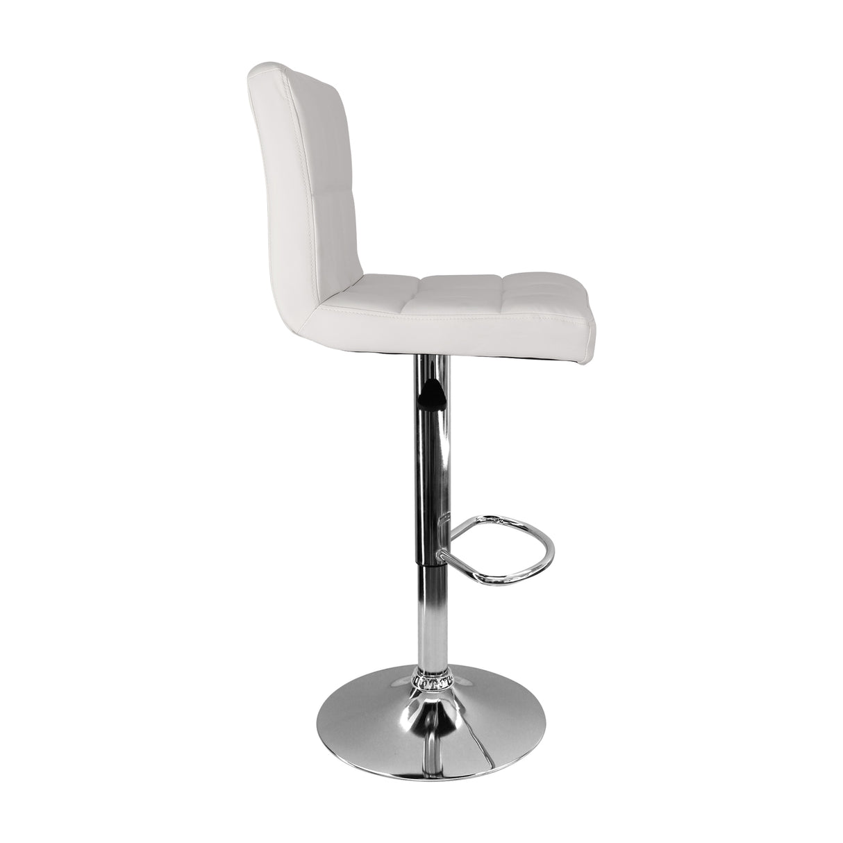 Set x 2 Sillas de Bar Confort Giratorias Ajustables en Altura Blanca - SILLAS Y BUTACOS | Bylmo