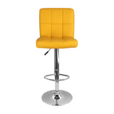 Set x 2 Sillas de Bar Confort Amarillo Altura Ajustable Giratoria - SILLAS Y BUTACOS | Bylmo