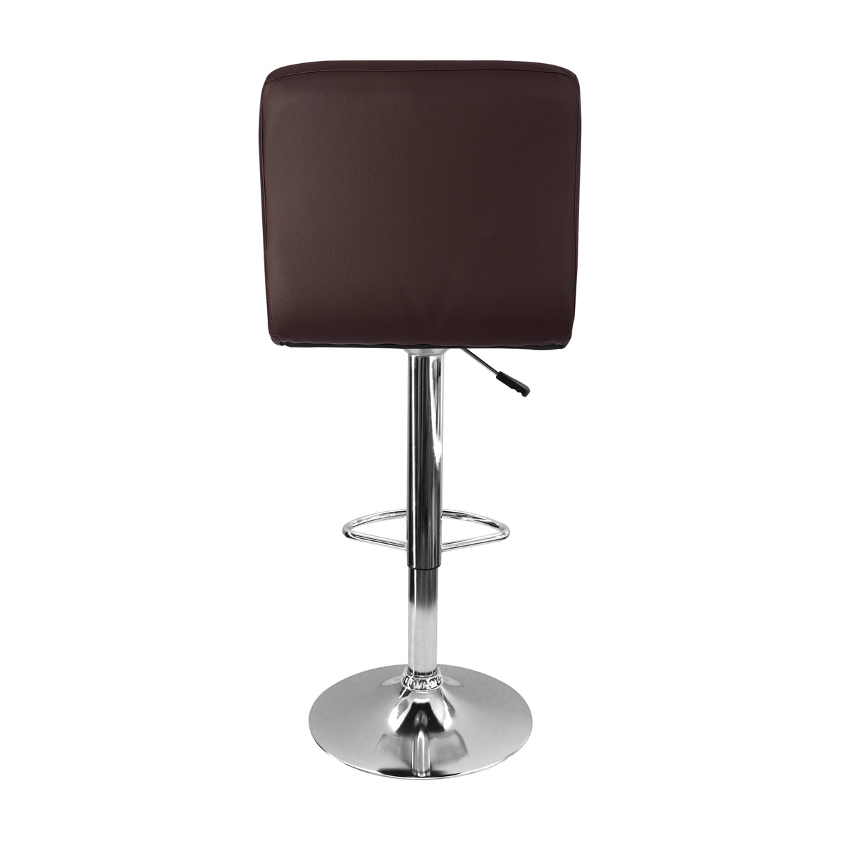 Set x 2 Sillas de Bar Confort Giratorias Altura Ajustable Cuero Ecológico Café - SILLAS Y BUTACOS | Bylmo