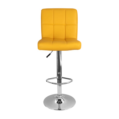 Set x 3 Sillas de Bar Confort Amarillo Giratorias Altura Ajustable - SILLAS Y BUTACOS | Bylmo