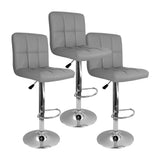Set x 3 Sillas de Bar Confort Gris Giratorias Altura Ajustable - SILLAS Y BUTACOS | Bylmo