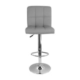 Set x 3 Sillas de Bar Confort Gris Giratorias Altura Ajustable - SILLAS Y BUTACOS | Bylmo