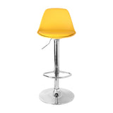 Set x 2 Sillas de Bar July Amarilla Eco Cuero Ajustable en Altura - SILLAS Y BUTACOS | Bylmo