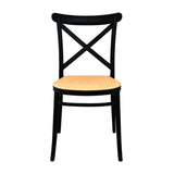Silla de Comedor Plast Moderna Negra 41x86cm - SILLAS Y BUTACOS | Bylmo