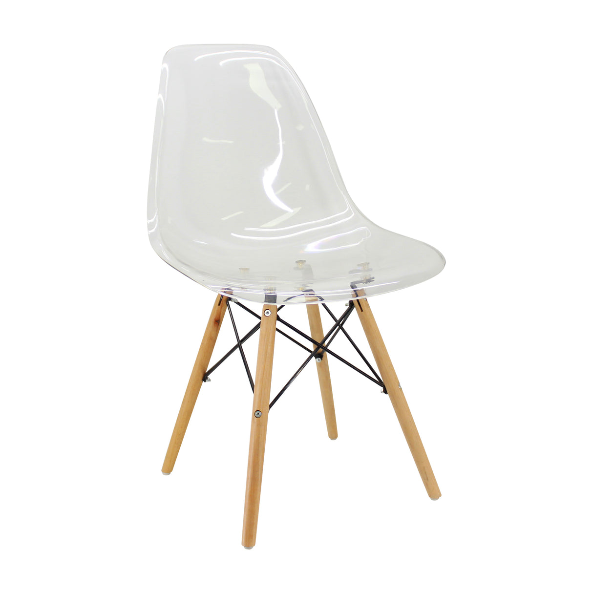 Silla de Comedor DKR Eiffel Policarbonato Transparente - SILLAS Y BUTACOS | Bylmo
