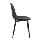 Silla de Comedor BP Moderna Negra con Asiento Acolchado de Poliuretano - SILLAS Y BUTACOS | Bylmo