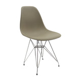Silla de Comedor DKR Eames Beige 62x44 cm Polipropileno Diseño Moderno - SILLAS Y BUTACOS | Bylmo