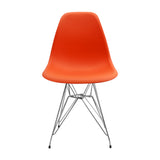 Silla de Comedor DKR Eames Naranja 62x44 cm Polipropileno Diseño Moderno - SILLAS Y BUTACOS | Bylmo