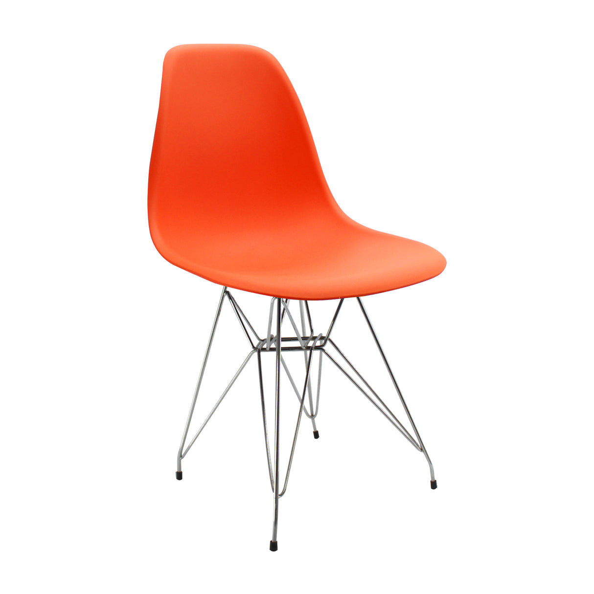 Silla de Comedor DKR Eames Naranja 62x44 cm Polipropileno Diseño Moderno - SILLAS Y BUTACOS | Bylmo