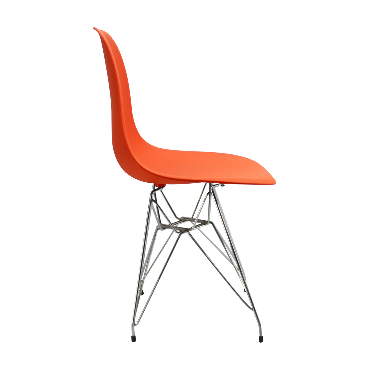 Silla de Comedor DKR Eames Naranja 62x44 cm Polipropileno Diseño Moderno - SILLAS Y BUTACOS | Bylmo