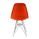 Silla de Comedor DKR Eames Naranja 62x44 cm Polipropileno Diseño Moderno - SILLAS Y BUTACOS | Bylmo