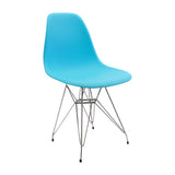 Silla de Comedor DKR Eames Azul 62x82cm 62x44 cm Polipropileno Diseño Moderno - SILLAS Y BUTACOS | Bylmo