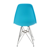 Silla de Comedor DKR Eames Azul 62x82cm 62x44 cm Polipropileno Diseño Moderno - SILLAS Y BUTACOS | Bylmo