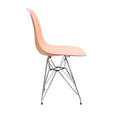 Silla de Comedor DKR Eames Salmón 62x44 cm Polipropileno Diseño Moderno - SILLAS Y BUTACOS | Bylmo