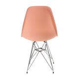 Silla de Comedor DKR Eames Salmón 62x44 cm Polipropileno Diseño Moderno - SILLAS Y BUTACOS | Bylmo