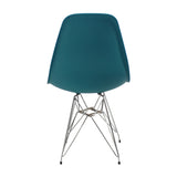 Silla de Comedor DKR Moderna Azul Petróleo 62x44 cm Polipropileno Diseño Moderno - SILLAS Y BUTACOS | Bylmo