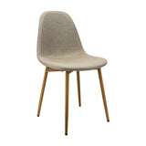 Silla de Comedor BM Lino Beige Moderna 45x85.5cm - Sillas y Butacos | Bylmo