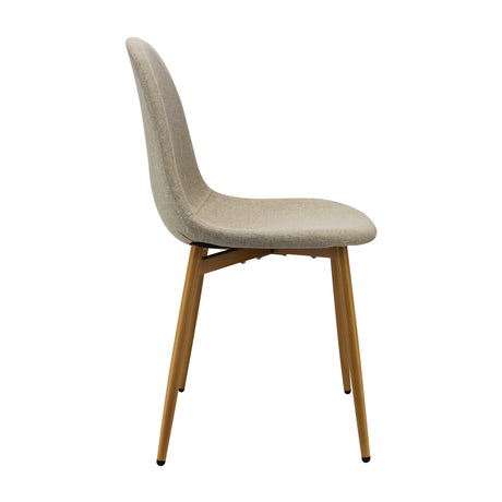 Silla de Comedor BM Lino Beige Moderna 45x85.5cm - Sillas y Butacos | Bylmo