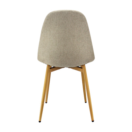 Silla de Comedor BM Lino Beige Moderna 45x85.5cm - Sillas y Butacos | Bylmo