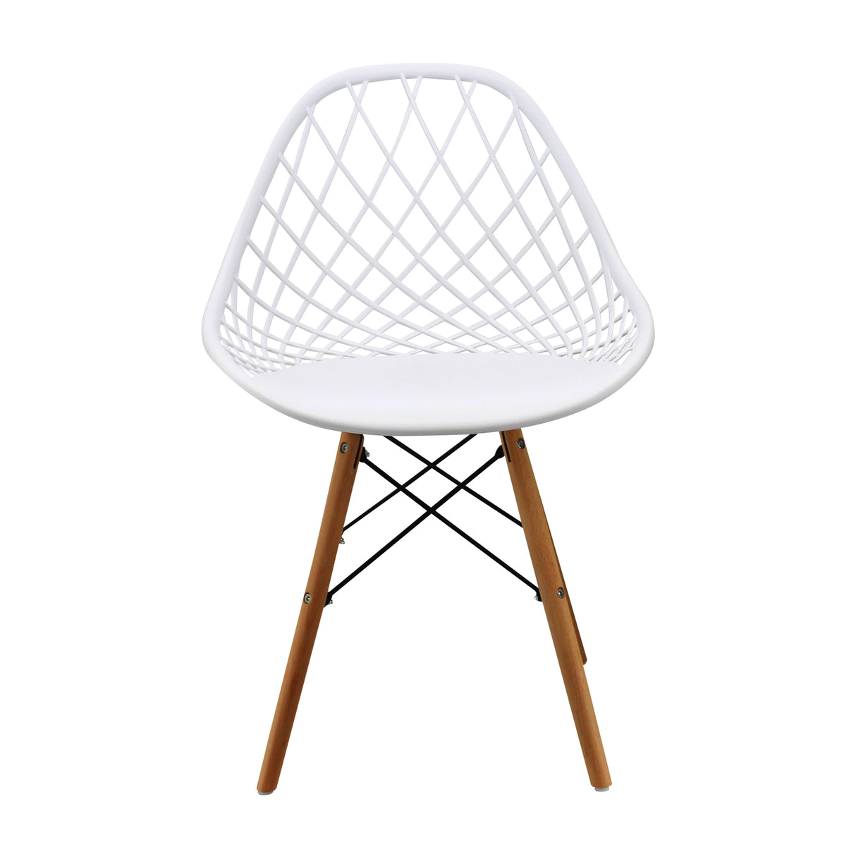 Silla de Comedor Kaila Moderno Polipropileno 49x79 cm Blanco. - Sillas y Butacos | Bylmo