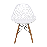 Silla de Comedor Kaila Moderno Polipropileno 49x79 cm Blanco. - Sillas y Butacos | Bylmo