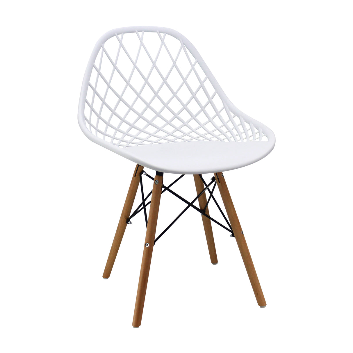 Silla de Comedor Kaila Moderno Polipropileno 49x79 cm Blanco. - Sillas y Butacos | Bylmo