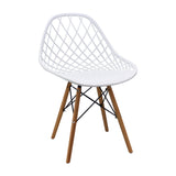 Silla de Comedor Kaila Moderno Polipropileno 49x79 cm Blanco. - Sillas y Butacos | Bylmo